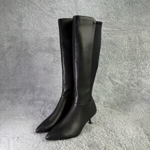 Kenneth Cole Reaction Blossom 50 50 Kitten Heel Knee-High Boots Women's Size 6